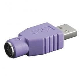 Usb En hane/PS/2 hondataadapter