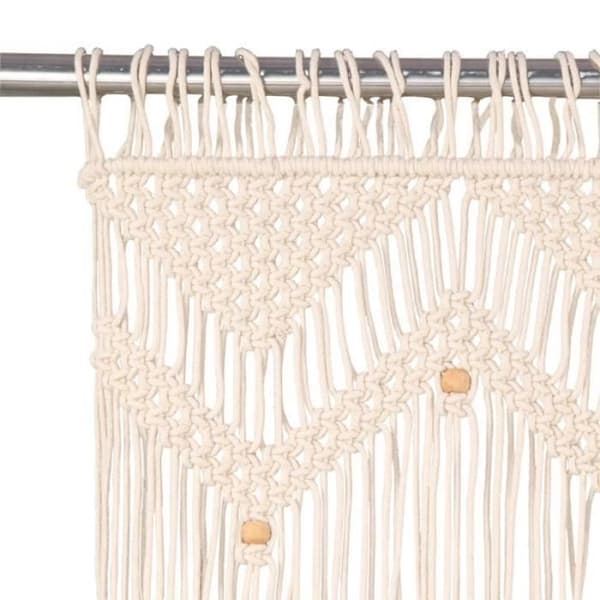 vidaXL Macrame Gardin 140x240 cm Bomull
