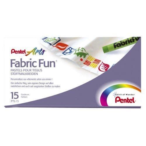 Pentel PTS-15 Box med 15 tygpastell