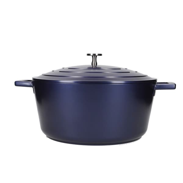 MasterClass cocotte 5 liter 28 cm aluminium/RVS blå
