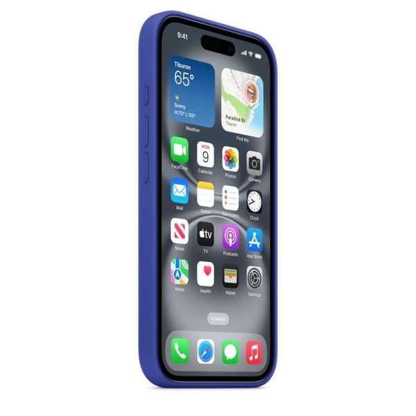 APPLE iPhone 16 - Siliconfodral med MagSafe - Ultramarine