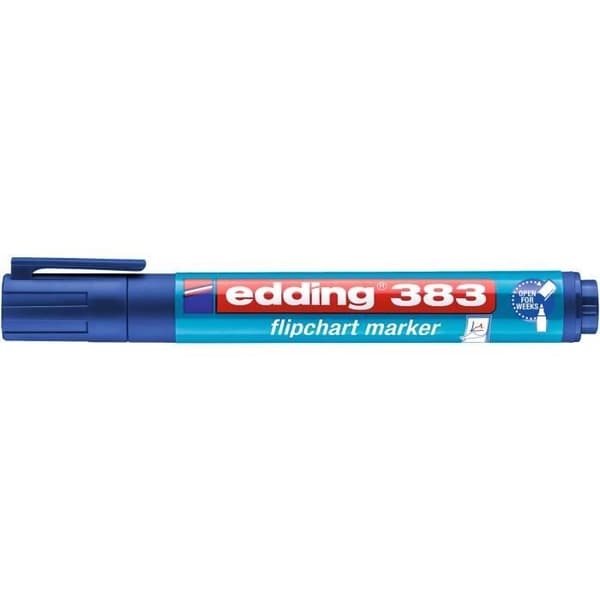 Ställ för häst - EDDING - 383 - 10-pack - Blå - Sned spets 1-5 mm