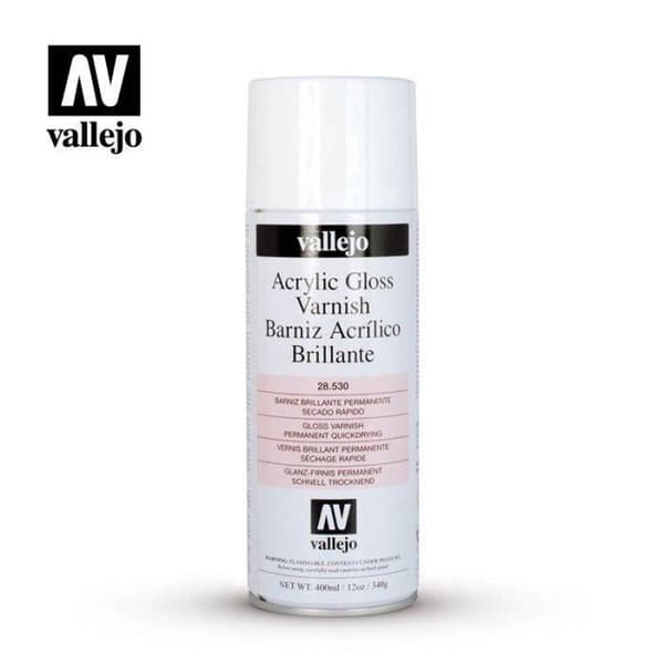 Blank akryllack - Vallejo - 400 ml - Självnivellerande finish - För figurer