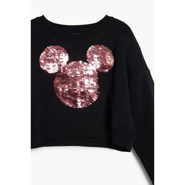 Klänning flicka Desigual Mickey Paljetter - svart