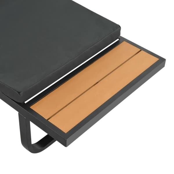 vidaXL 2-sits trädgårdshörnsoffa med kuddar Aluminium WPC