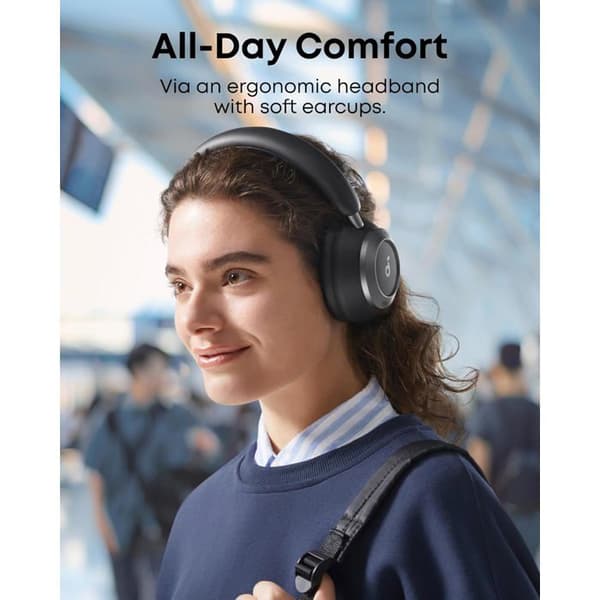 Trådlösa Bluetooth-hörlurar - SOUNDCORE - Space One Pro - Adaptiv brusreducering - 60 h batteritid - 6 mikrofoner
