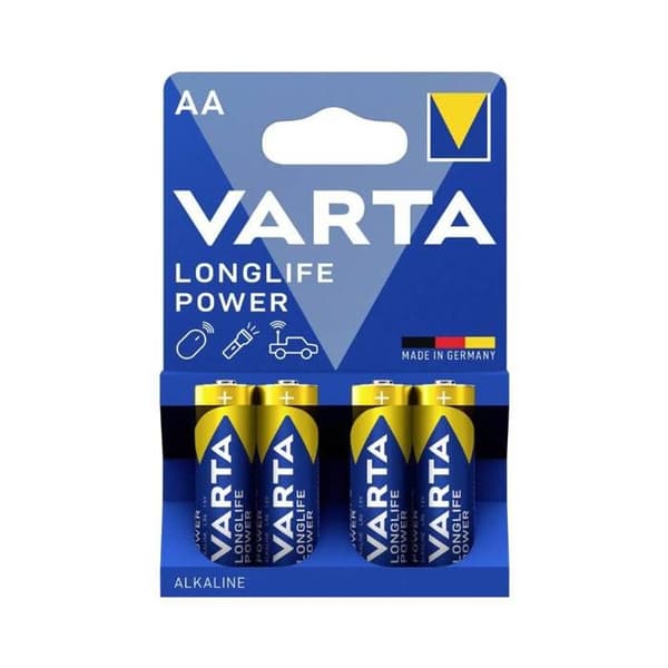 Varta Alkali högenergi AA-batterier 4x (pack med 10)
