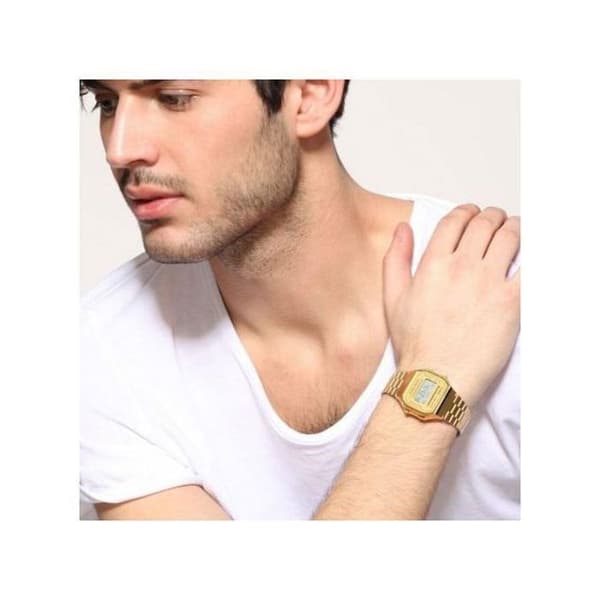 Klocka - Casio - A-168WG-9WDF - Guld - Digital - 38 mm - Unisex