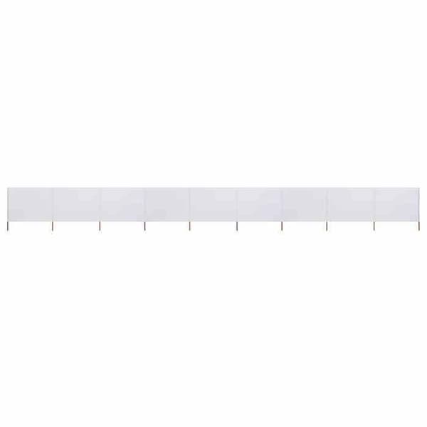 vidaXL 9-Panel Skärm Tyg 1200 x 160 cm Sandvit