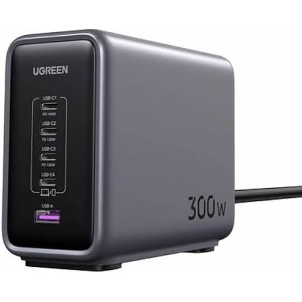 Universell mobillader - UGREEN - 90903B - Svart - Hurtiglading - 100-240V