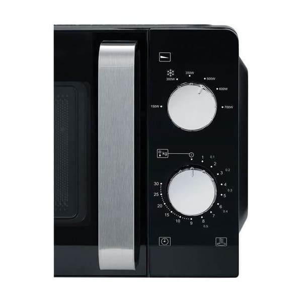 SEVERIN mikrovågsugn - 17L - 700W - svart/silver - 6 effektnivåer - 2 avfrostningsprogram