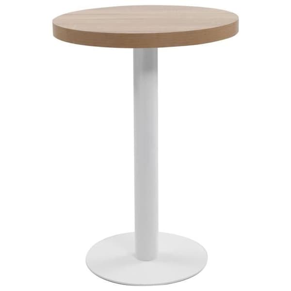 vidaXL Bistrobord Ljusbrun 60 cm MDF