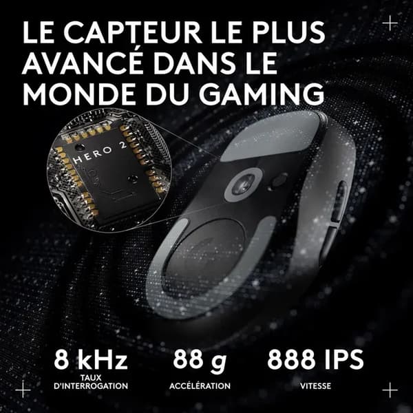 Logitech trådlös gamingmus PRO X Superlight 2c Svart