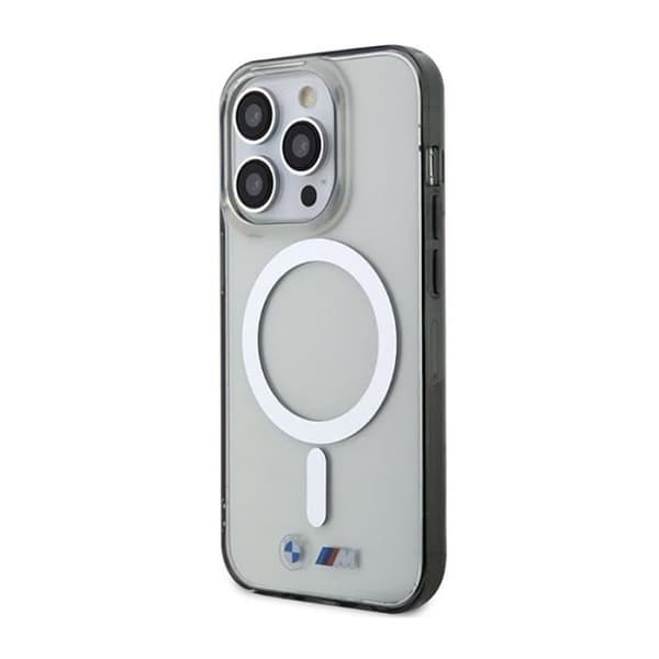 BMW Silver Ring MagSafe — Transparent skal för iPhone 14 Pro