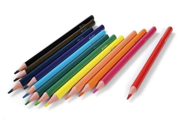 Triangulär krita - BIC KIDS - Evolution Triangle - Flerfärgad - Pack om 12 - För barn från 3 år
