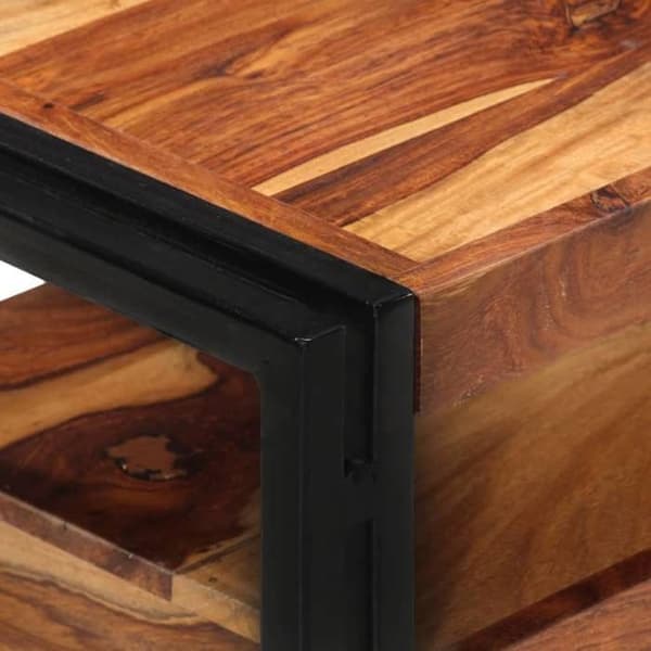 vidaXL TV-möbel 120x30x40 cm i solid seshamträ 247451
