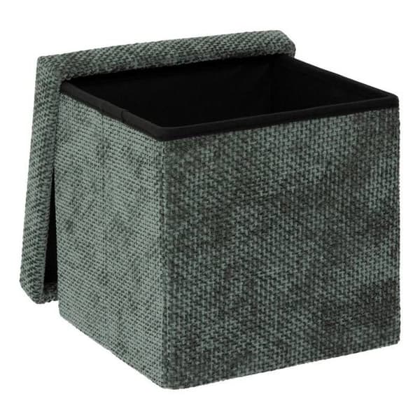 Fällbar pouf kompatibel med Mix'N'Modul mörkgrön 31x31cm - 5five