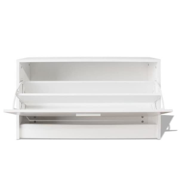 vidaXL Skobänk 80 x 24 x 45 cm Vit