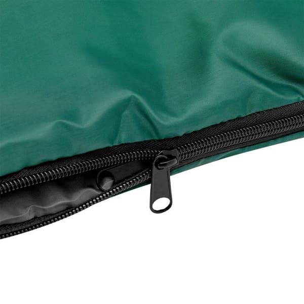 Rektangulär sovsäck - NILS CAMP - NC2105 - Grön-Grå - Polyester - Komforttemperatur 12-25°C - 180+30 cm