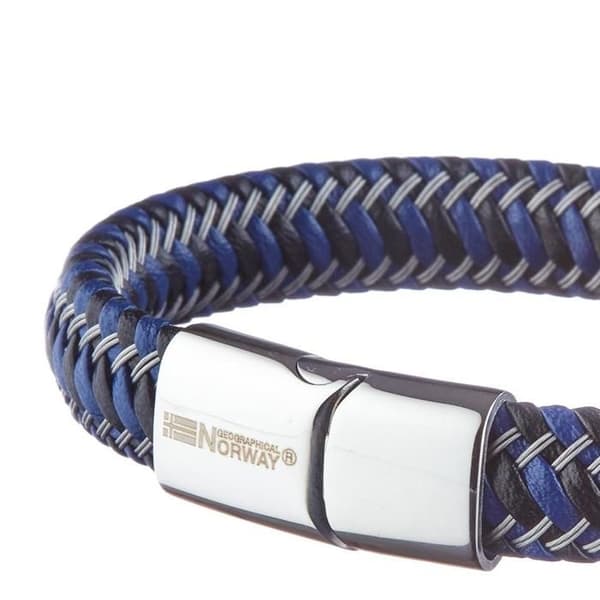 Svart/Blå Armband Geographical Norway Styvt