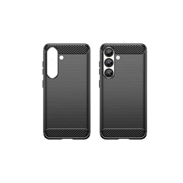 Skyddsskal - HURTEL - iPhone 16e - Kolfiber - Halkfri - Svart