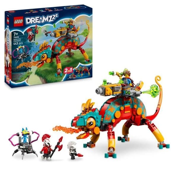 LEGO Dreamzzz 71492 Mateo's Skjutande Eldchameleon - Spel för Killar 7 År - Presentidé