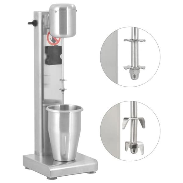 vidaXL Milkshake Maker i rostfritt stål 1 L