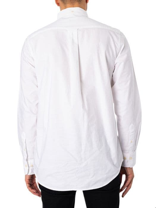 GANT REG Oxford Skjorta, Vit, M Man