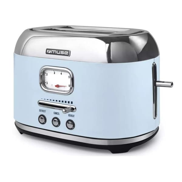 Muse Brödrost 2 skivor 1000w blå - MS-120VB
