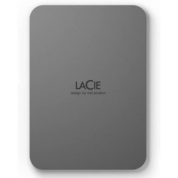 Extern bärbar hårddisk - LACIE - Mobile Drive Secure v2 - 4To - USB 3.1-C - Rymdgrå