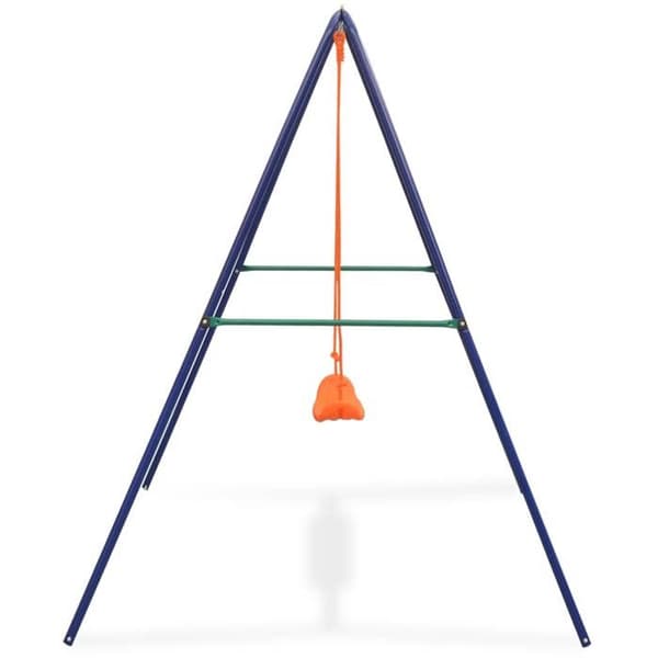 vidaXL enkelgunga Orange lekplatsgunga för barn 91361