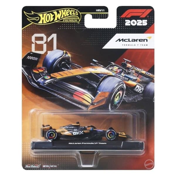 HOT WHEELS PREMIUM FORMULA 1: MCLAREN FORMULA 1 TEAM OSCAR P
