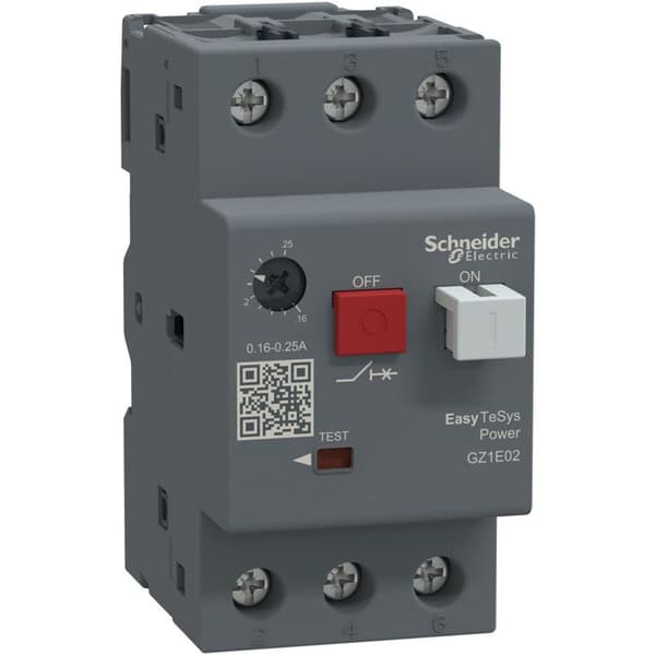 Magnetotermiskt motorbrytare [0,16 A -0,25 A]