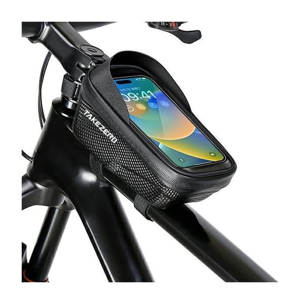 TAKEZERO A2 svart cykelramväska ~