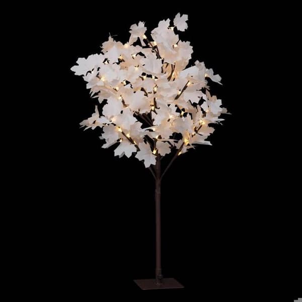 Utomhusträ vit 92 LED varm vit H90cm Feeric lights & christmas