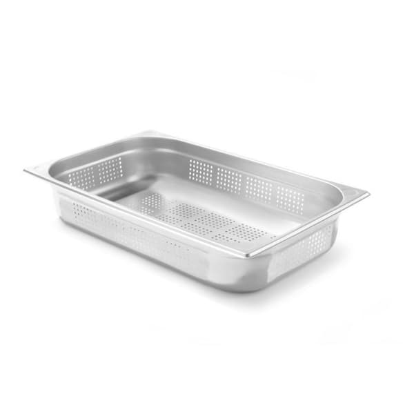 Bac GN 1/1 perforerad Kitchen Line - Hendi - Grå - l325- L530- P100- h100- Inox