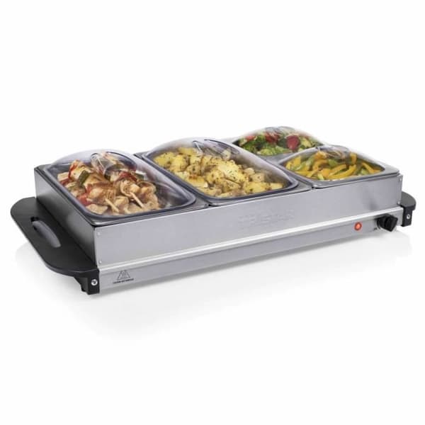 Tristar Buffévärmare 300 W 6,8 L Rostfritt stål Silver