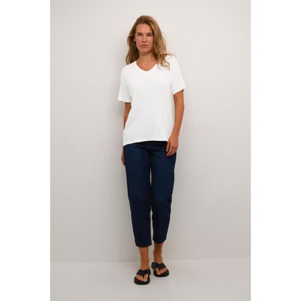 T-shirt med V-ringning dam KAFFE Frida