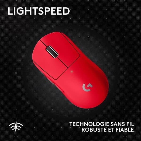 Logitech trådlös gamingmus G PRO X SUPERLIGHT 2 SE Röd för PC och Mac