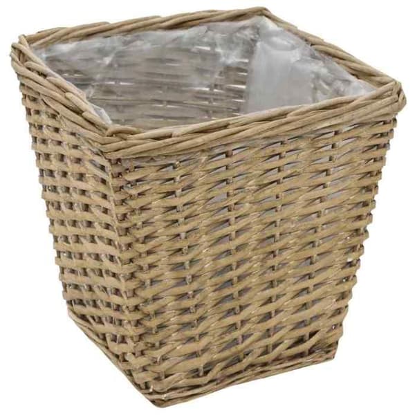 vidaXL Upphöjda sängar 3 st Wicker med PE Foder
