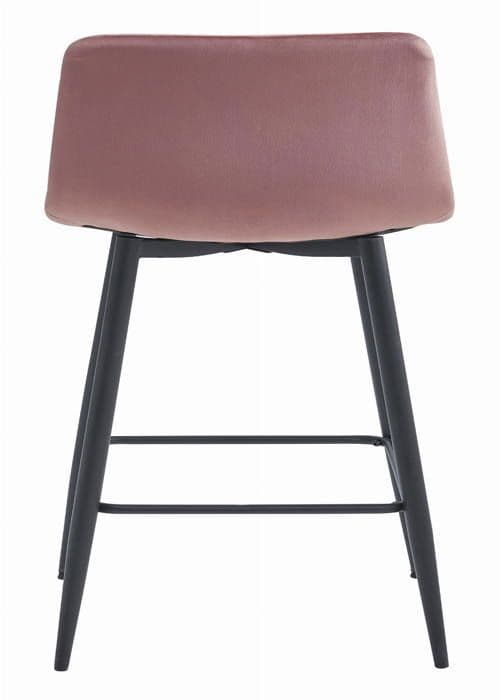 MADAME MEUBLE | Set med 2 Barstolar POZZA | Ergonomisk Design | Sammet
