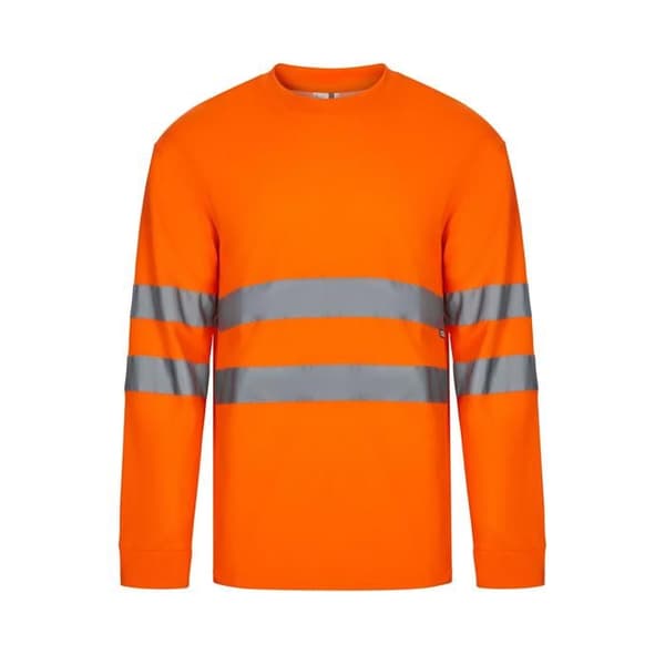 T-shirt med långa ärmar i bomull/polyester hög synlighet Velilla