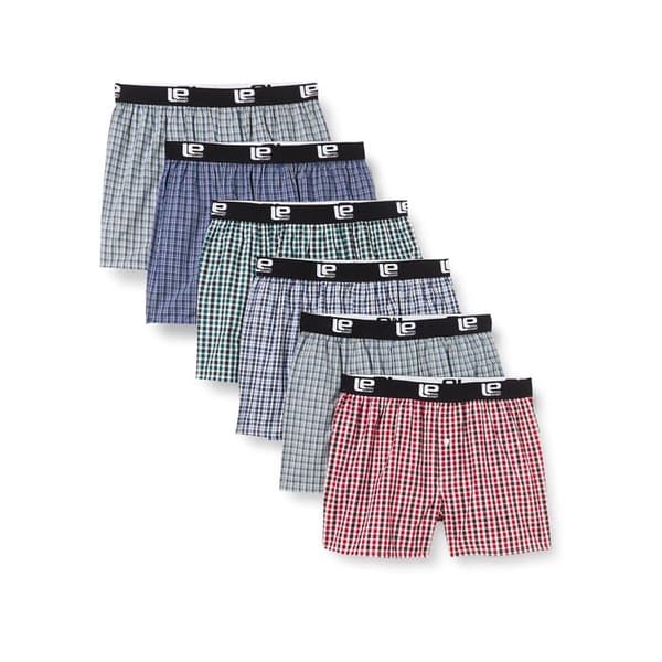 Boxer - LOWER EAST - LE215 - 6-pack - 100% bomull - Blå