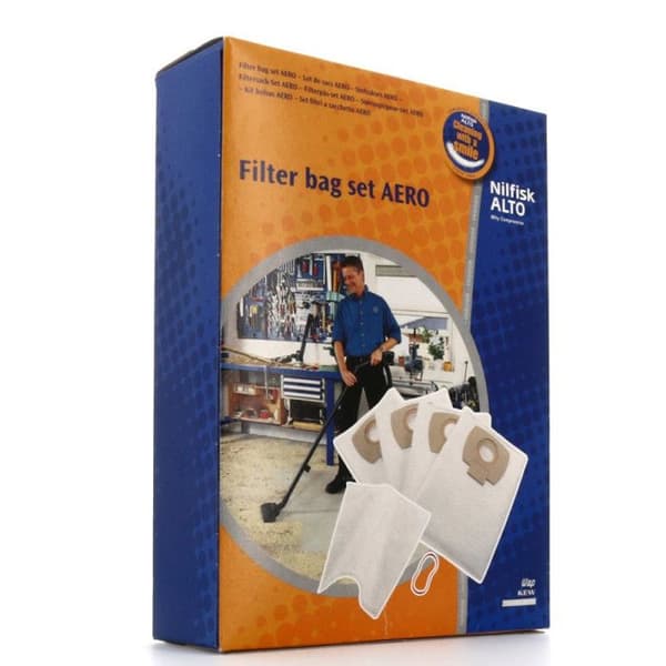 Säckar mikrofiber 5-pack AERO 107419590 för Dammsugare NILFISK