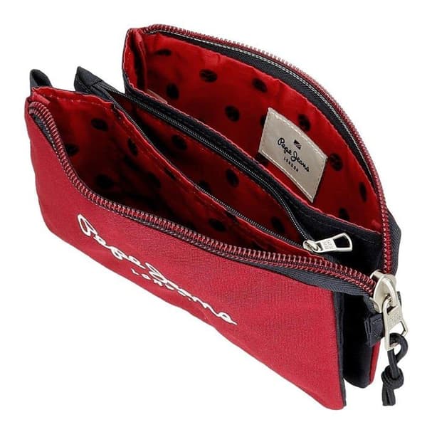 Trousse - Pepe Jeans - Clark - Röd - 22x12x5 cm - Polyester