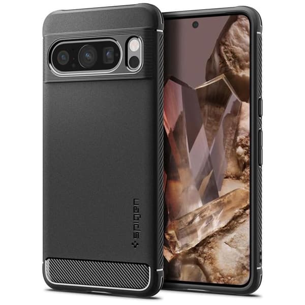 Skyddsfodral för Google Pixel 8 Pro - Spigen Rugged Armor - Svart