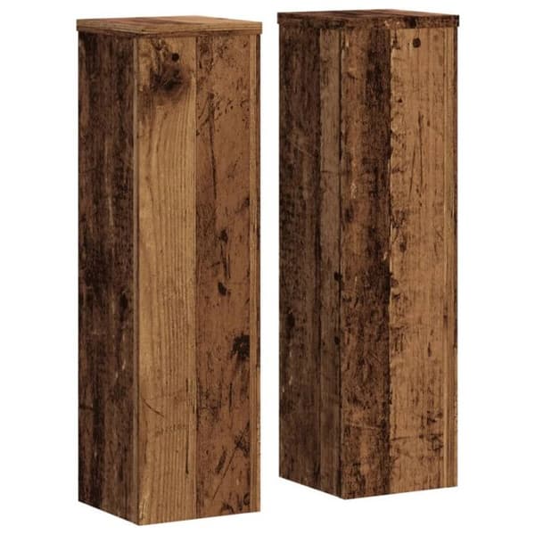 Stöd för växter - Set om 2 - Ingenjörsträ - 60 cm - Gamla trädetaljer