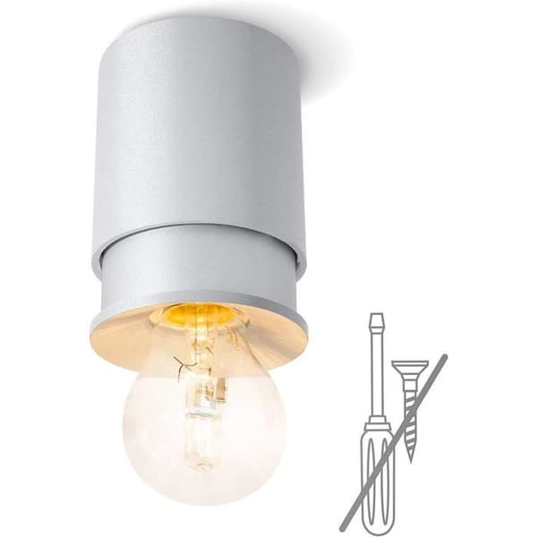 Twister Living E27 Silver - Enkel installation och modern design