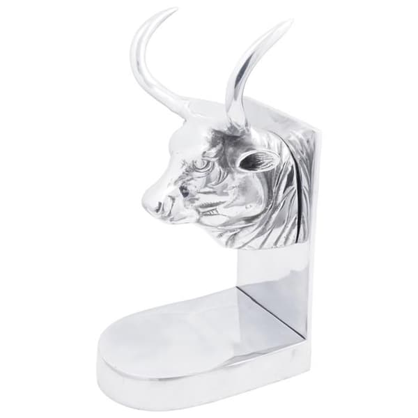 Serre böcker 2 st Silver 17x15x27 cm Aluminium Bull