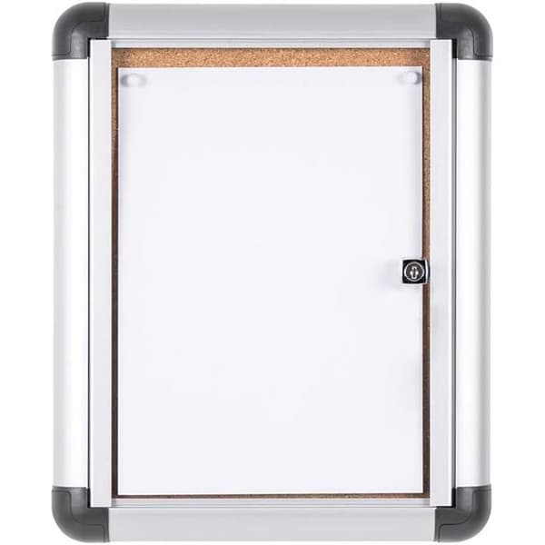 Bi-Office Vitrine för Display 270 x 357 mm Låsbart i Kork